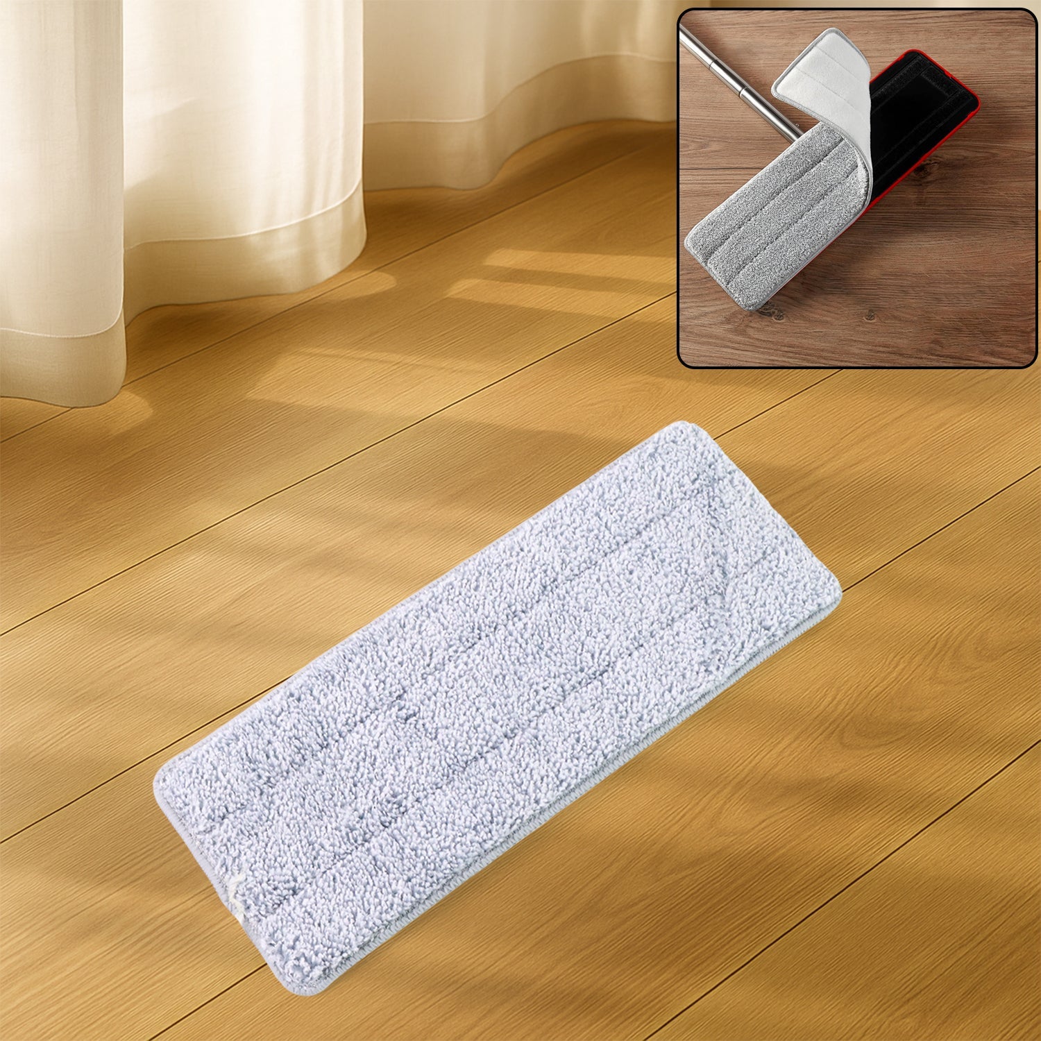 Soft Fiber Mop Pad with Velcro Backing
 Soft Fiber Mop Pad with Velcro Backing